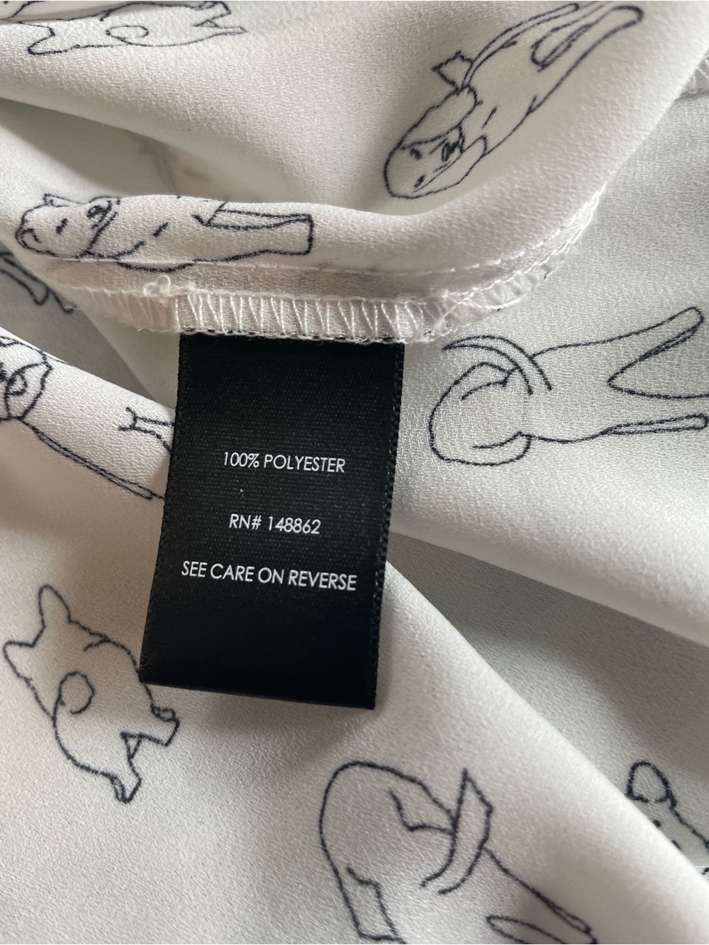 torrid Cream Tunic Top with Black Dog Outline Print - Picture 13 of 16